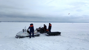 Спасатели провели учения на Новосибирском водохранилище (фото, видео)