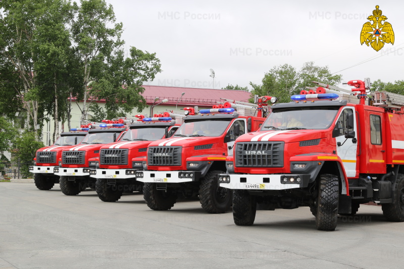 Пожарные Сахалинской области получили новую технику