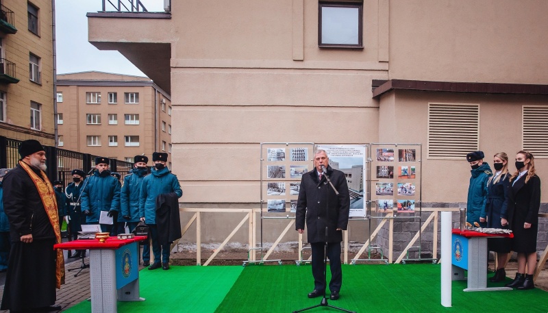 Заложено основание новой учебно-спортивной башни Санкт-Петербургского университета ГПС МЧС России