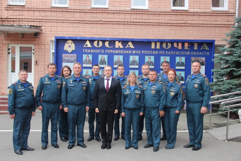 Калужскую область с рабочим визитом посетил заместитель Министра МЧС России Виктор Ничипорчук