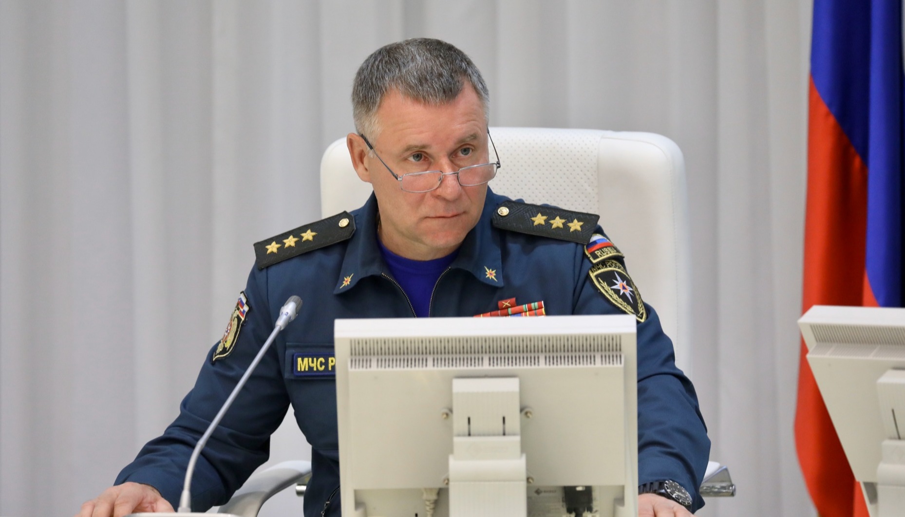 Глава МЧС России Евгений Зиничев оценил пожароопасную и паводкоопасную обстановку в регионах Дальневосточного федерального округа