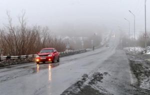 Гололед и туман могут создать опасность на дорогах Новосибирской области