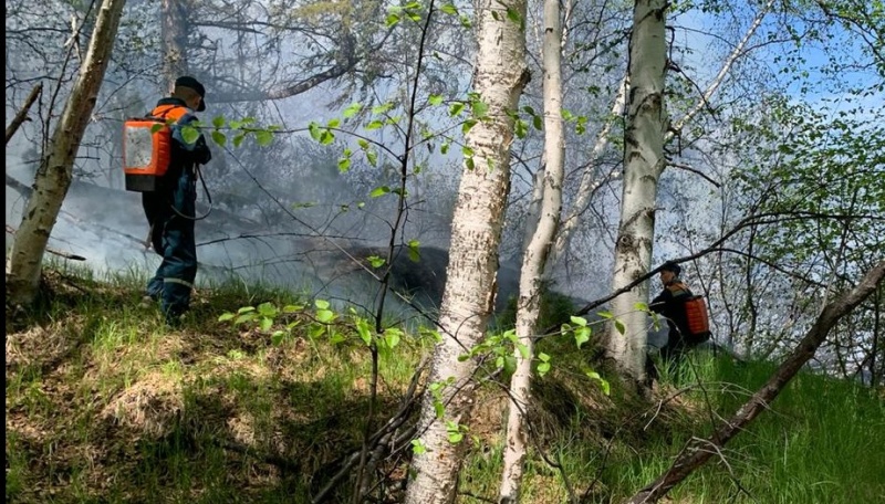 Сотрудники Камчатского спасцентра отправились в Быстринский район на борьбу с лесными пожарами