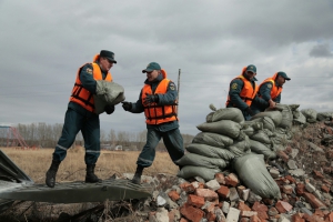 Учение по противодействию весеннему паводку провели в Новосибирской области (фото)