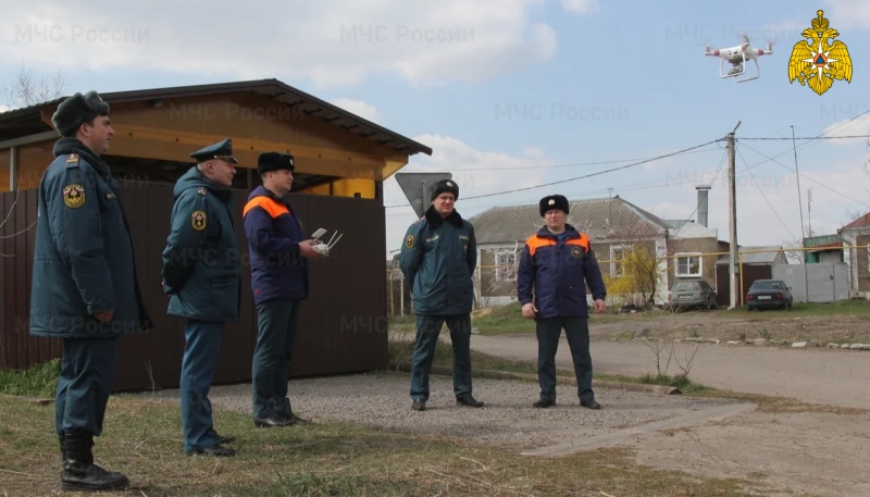 МЧС России с помощью беспилотной авиации контролирует пожароопасную обстановку на территории Воронежской области