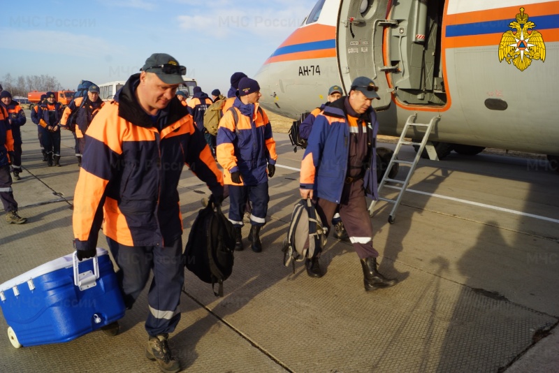 Аэромобильная группировка МЧС России прибыла в Забайкальский край для тушения природных пожаров