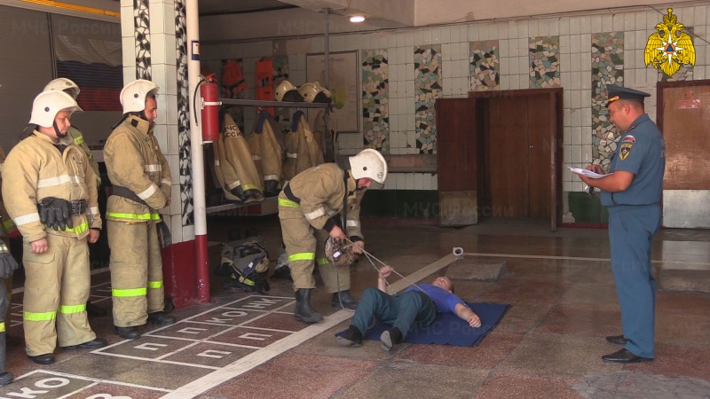 Крымское МЧС России провело внеплановый прием зачетов у личного состава (видео)