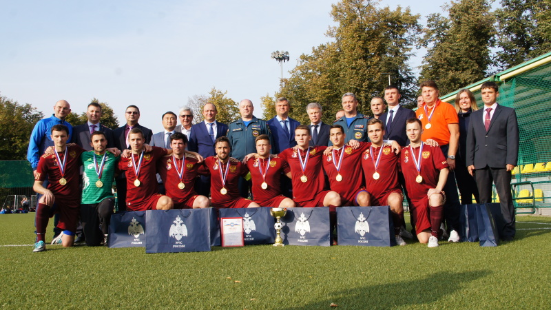 Чрезвычайное ведомство заняло два призовых места в турнире по мини-футболу среди Министерств России
