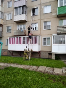 В Куйбышеве пожарные спасли человека