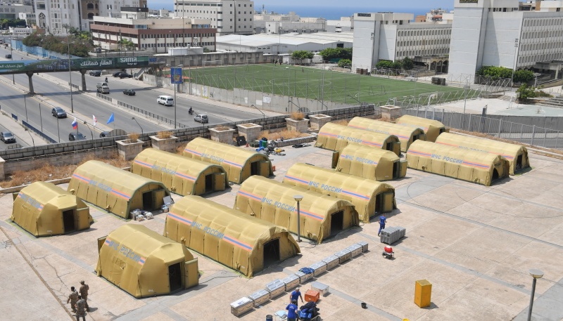 В Бейруте заработал аэромобильный госпиталь МЧС России