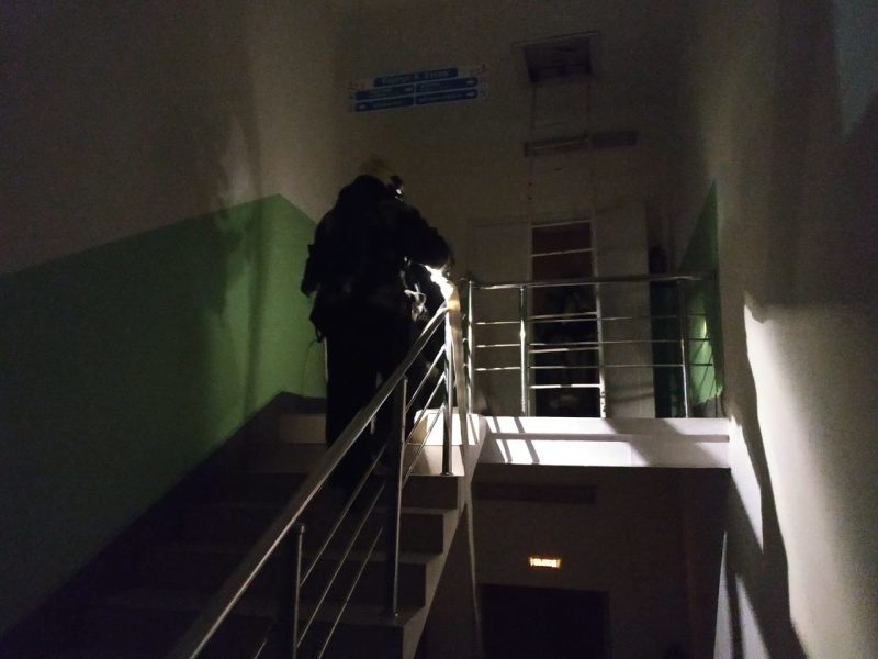 В Республиканском многопрофильном лицее прошли ночные пожарно-тактические занятия